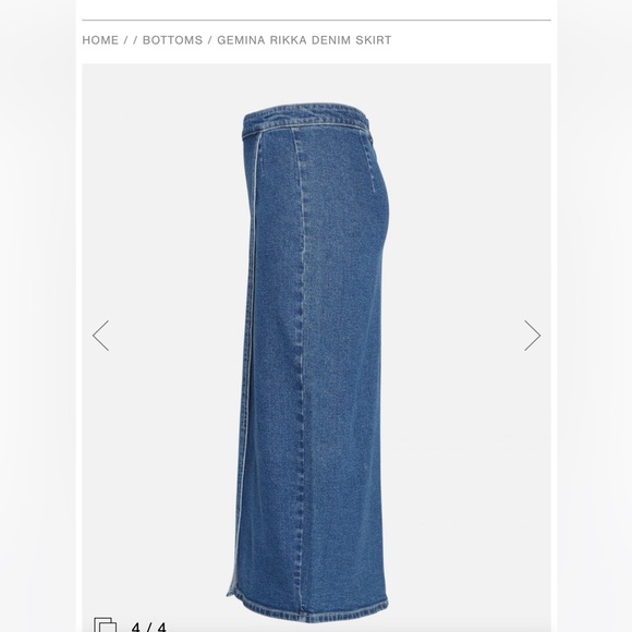 Denim midi skirt - Picture 1 of 8